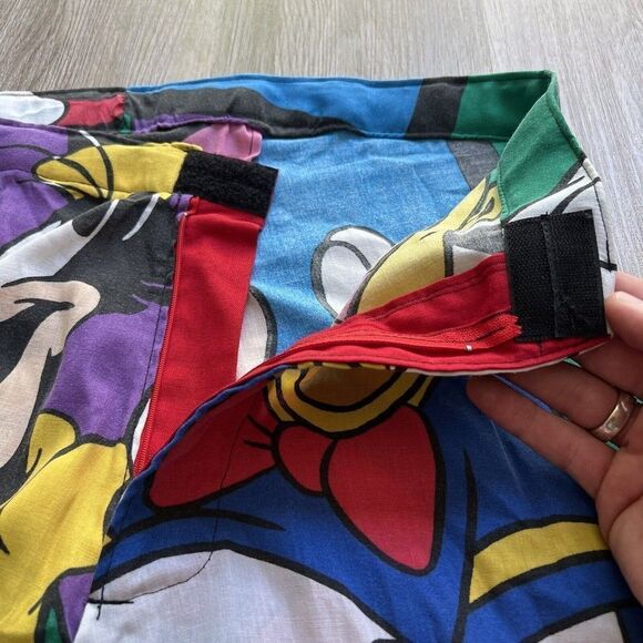 RARE Vintage Handmade Custom Walt Disney Mickey High Waist Skater Shorts 80s 90s - Picture 6 of 13